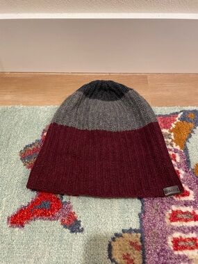 Coach Men’s Striped 100% Merino Wool Beanie